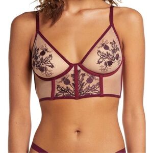 Thistle and Spire Verona Embroidered Longline Bra